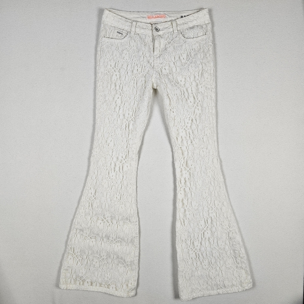 Billabong Love Child Lace Flare Jeans Size 5